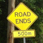 road ends